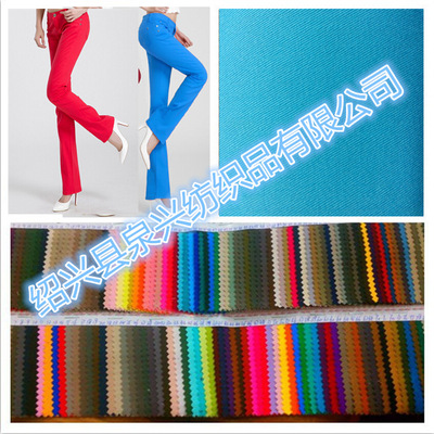 全棉弹力纱卡面料工厂 